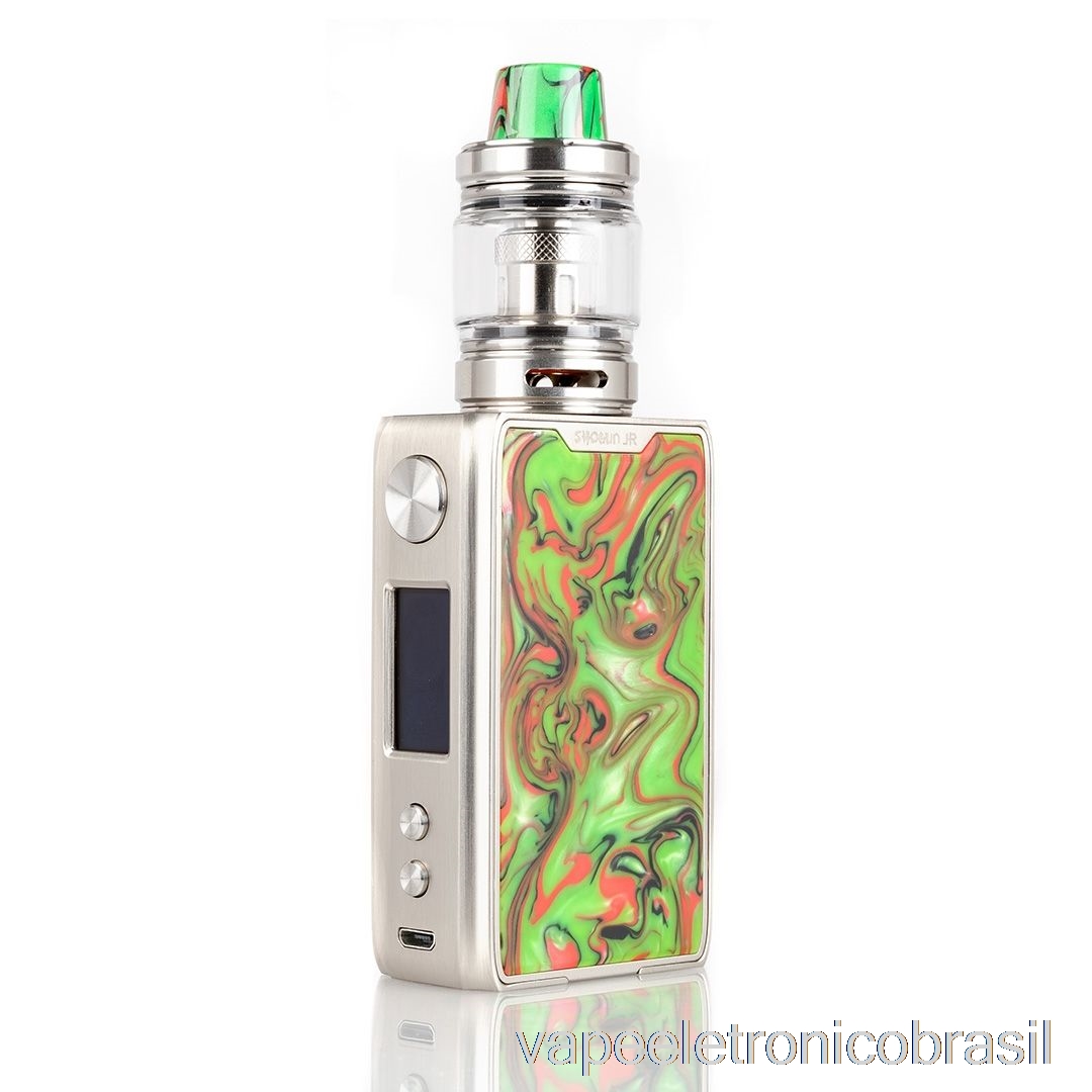 Vape Recarregável Ijoy Shogun Jr 126w Tc Starter Kit Silver Spectre Green